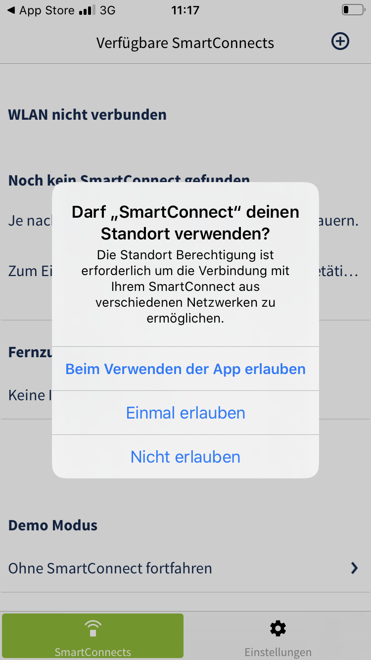 Einrichtung des SmartConnect – SmartWireless Dokumentation